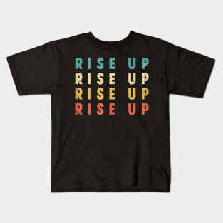 Rise Up Stop Human Trafficking Men Women Retro Vintage Style Tank Top Kids T-Shirt